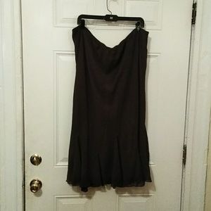 Brown below knee skirt size 26/28 from Cato's